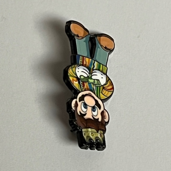 Mario x Biggie Smalls Counting Cash Hat Pin Fitted Hats Pins Bag Gaming New Era - Picture 3 of 8